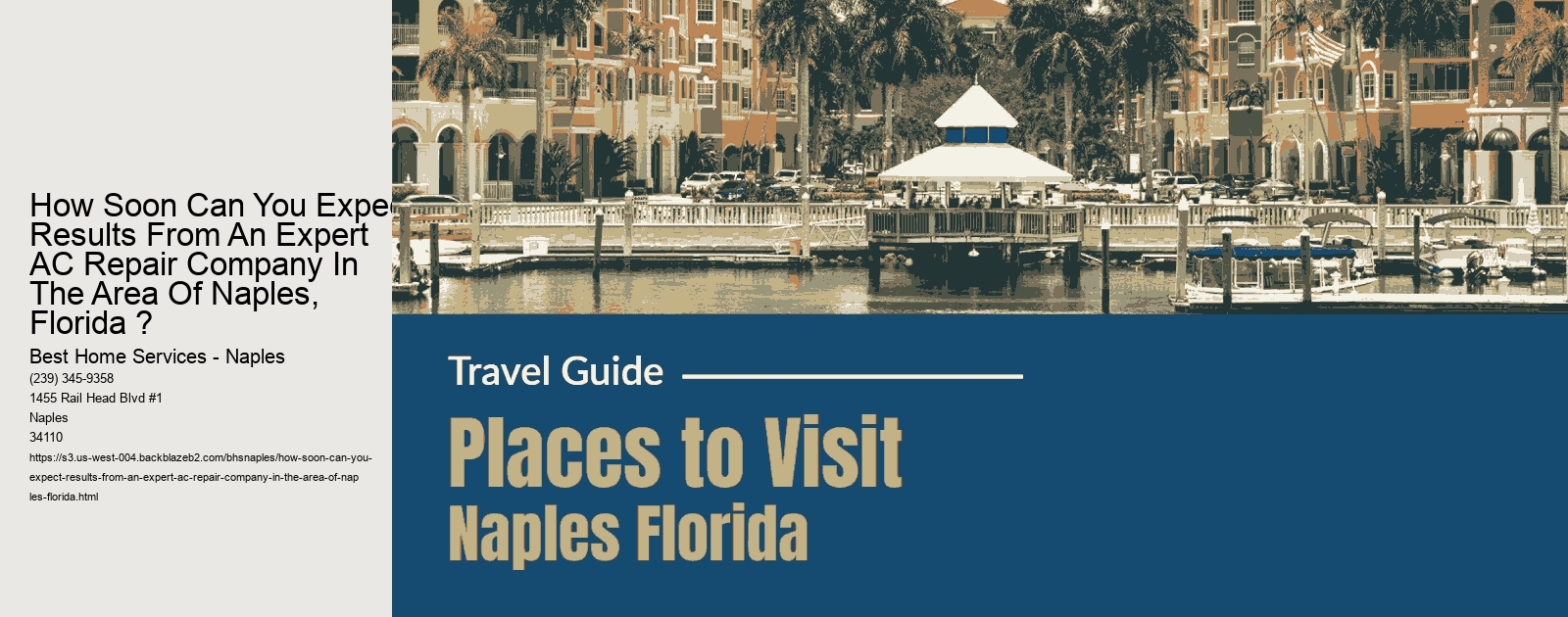 How Soon Can You Expect Results From An Expert AC Repair Company In The Area Of Naples, Florida ? 