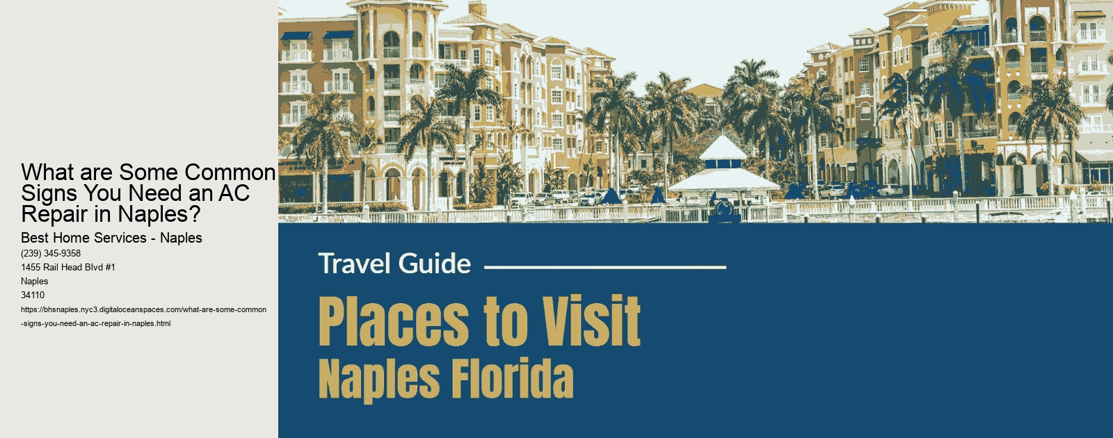 What are Some Common Signs You Need an AC Repair in Naples? 