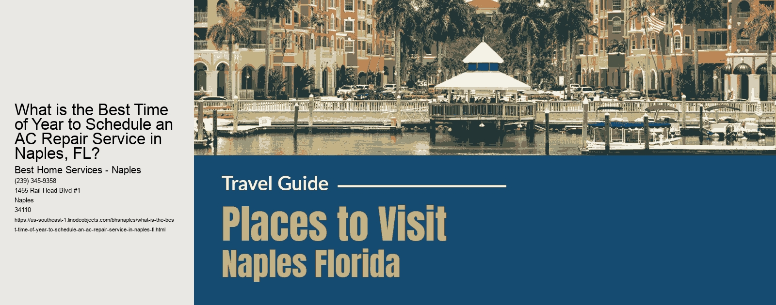 What is the Best Time of Year to Schedule an AC Repair Service in Naples, FL? 